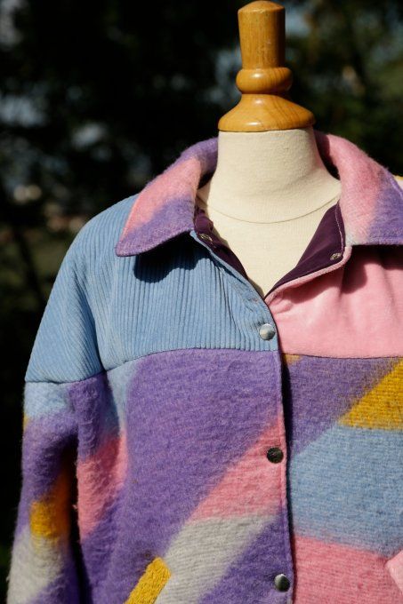 bomber multi violet