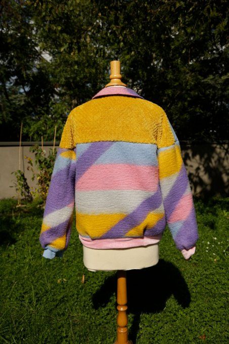 bomber multi violet