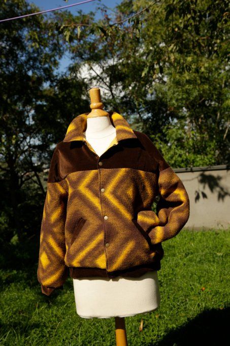 bomber vintage marron