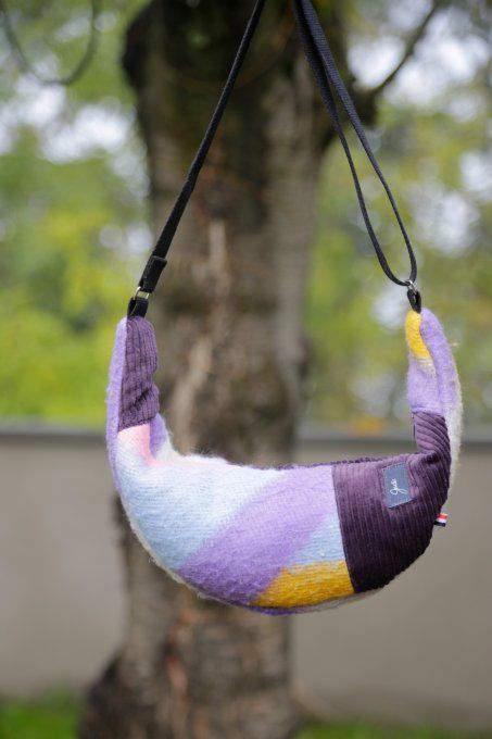 sac croissant de lune violet