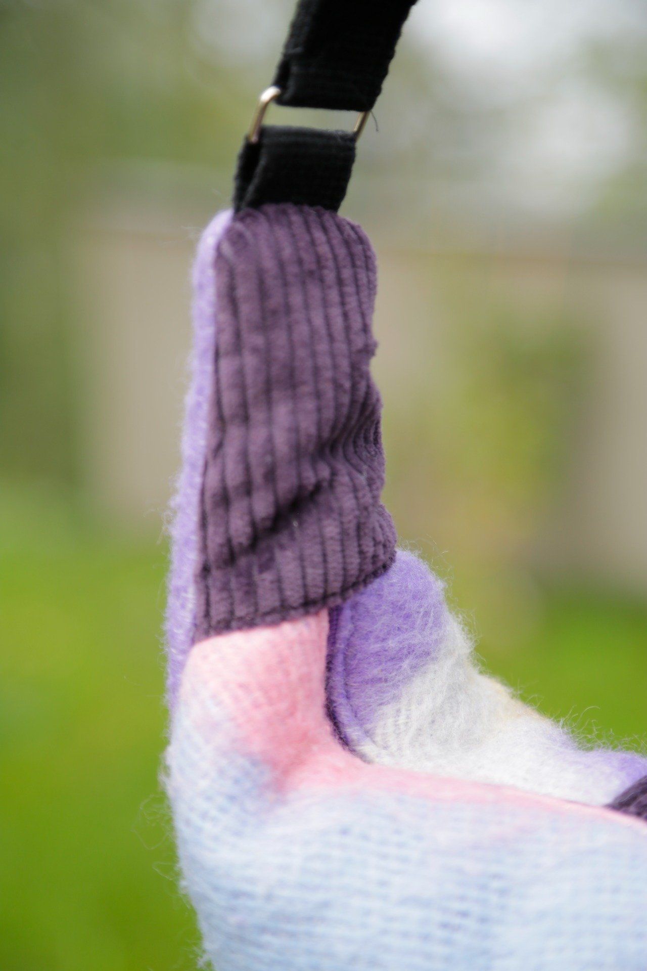 sac croissant de lune violet