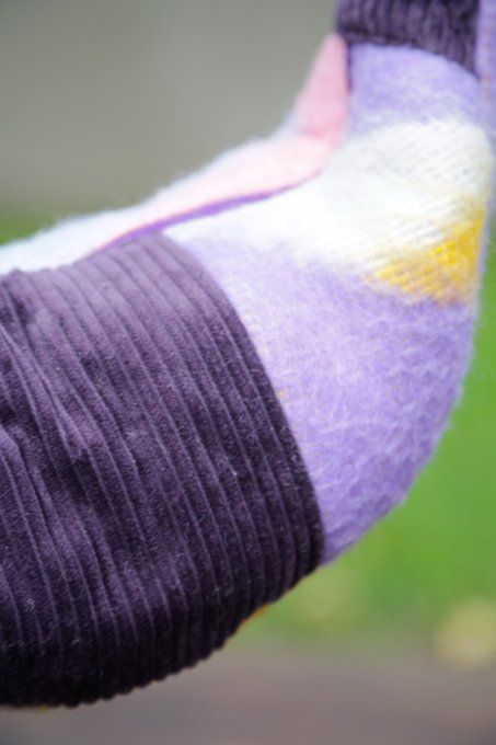 sac croissant de lune violet