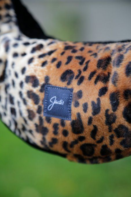 sac croissant de lune léopard et noir