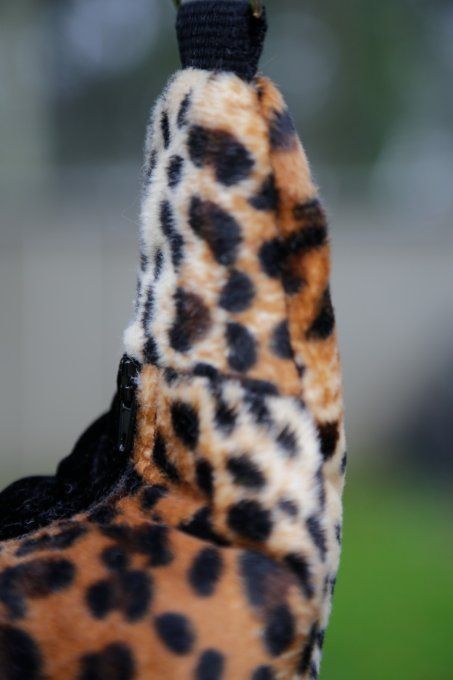 sac croissant de lune léopard et noir