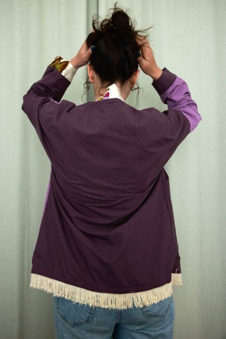 kimono réversible violet 