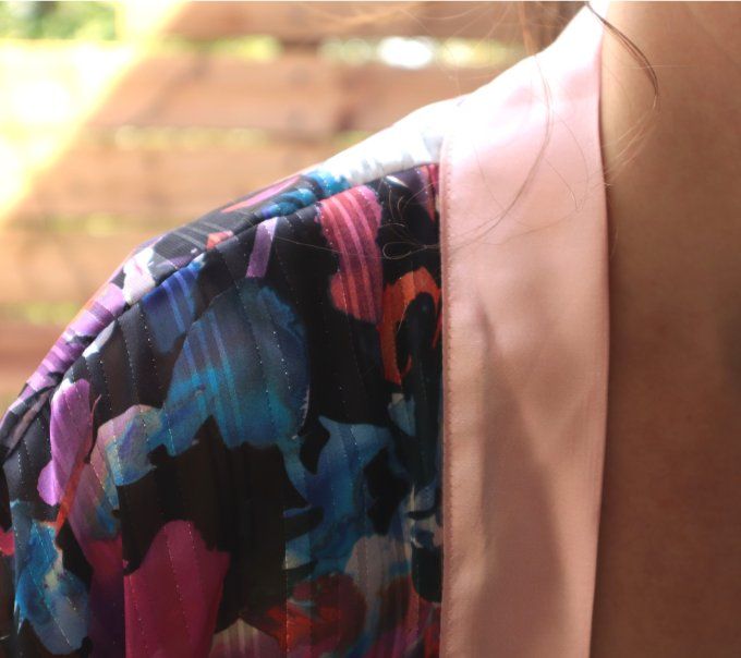 kimono noir et rose