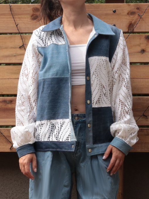 veste dentelle blanche