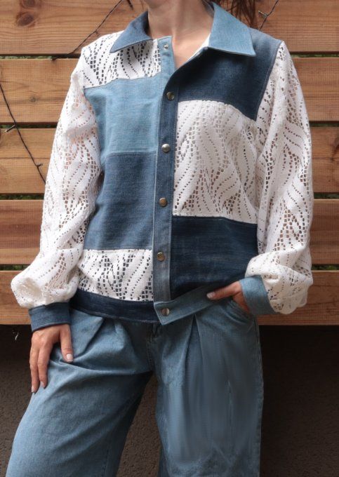 veste dentelle blanche