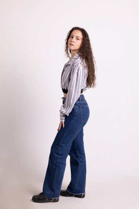 jadis creation chemise crop grise