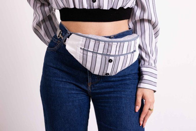 jadis creation chemise crop grise