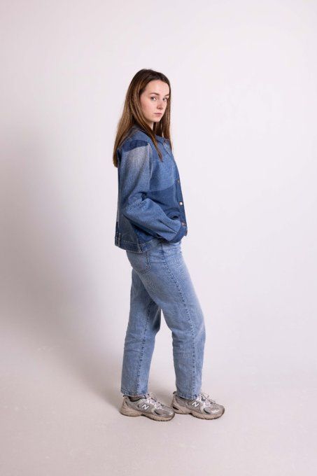 veste en jean version pochée créa