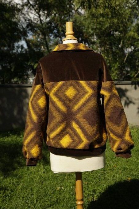 bomber vintage marron